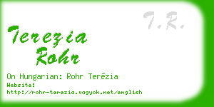 terezia rohr business card